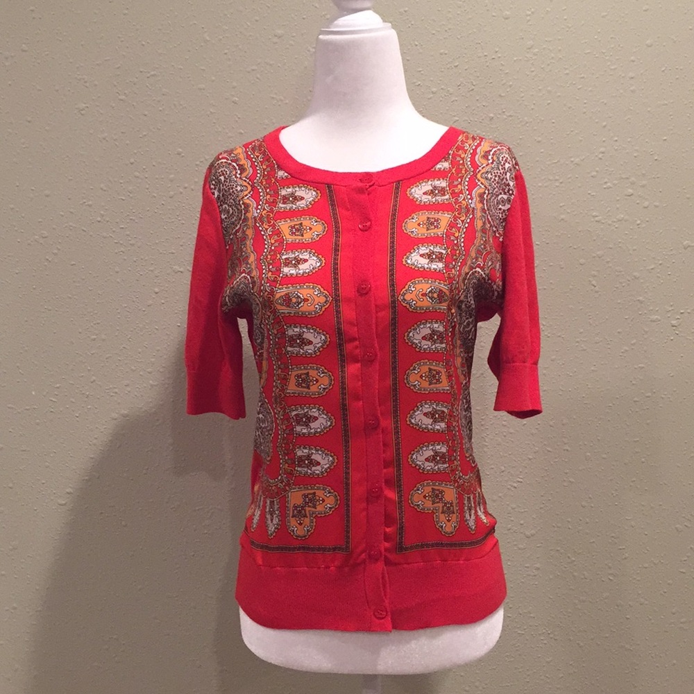 *SOLD* New York & Company - Short sleeve cardigan sweater